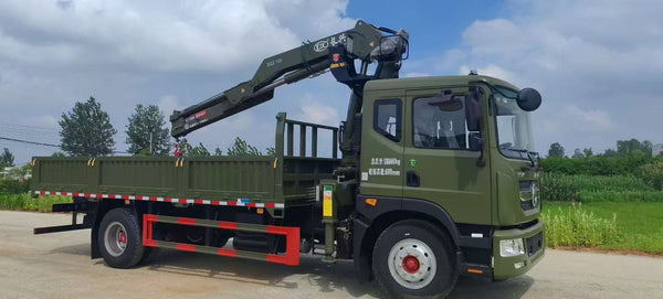 Shenbai Army Green Changxing Knuckle-Boom Crane.