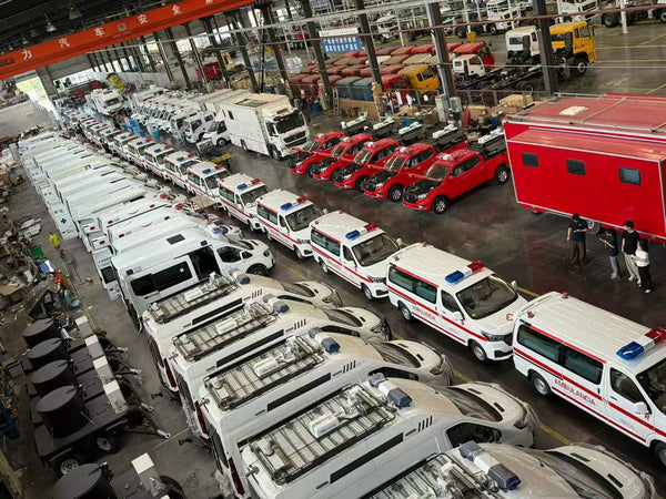 🚑 Ambulance mass production running in our workshop!