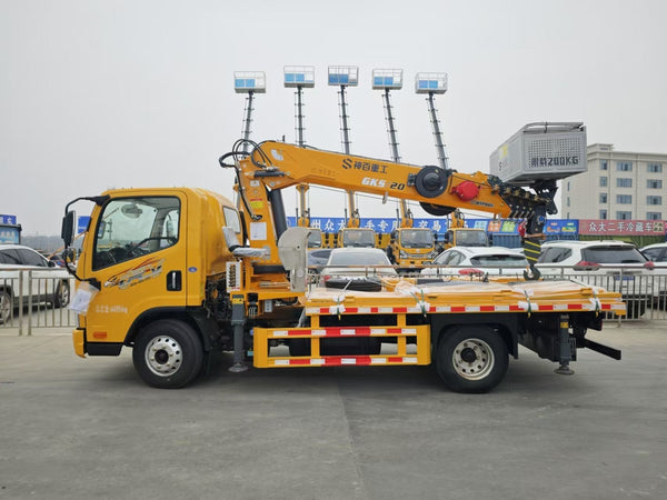 FAW GKS20 3-in-1 Aerial Work Platform With Crane For Sale