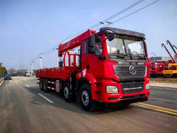 SHACMAN 8×4 Telescopic Boom Crane For Sale