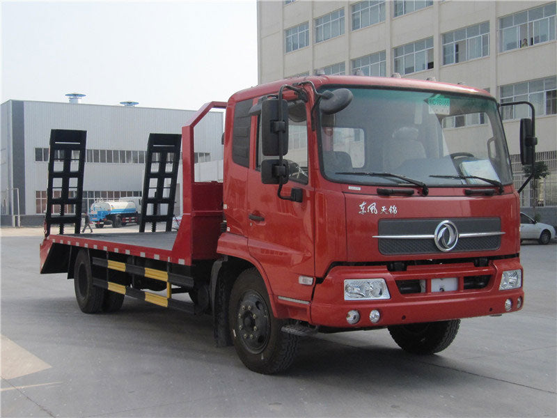 Dongfeng 10 Ton Flatbed Truck For Excavator Transport