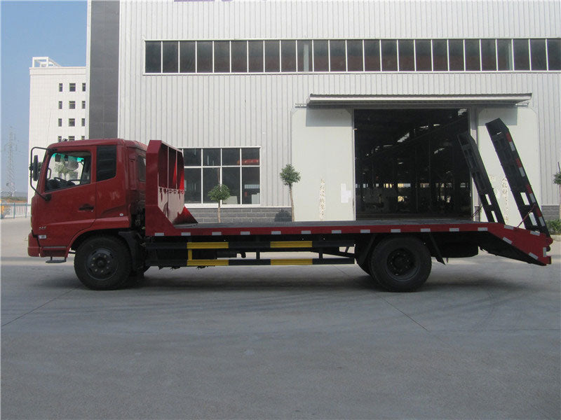 Dongfeng 10 Ton Flatbed Truck For Excavator Transport