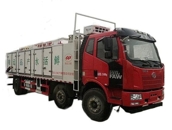 FAW 6*2 14CBM Fish Transport Truck For Sale
