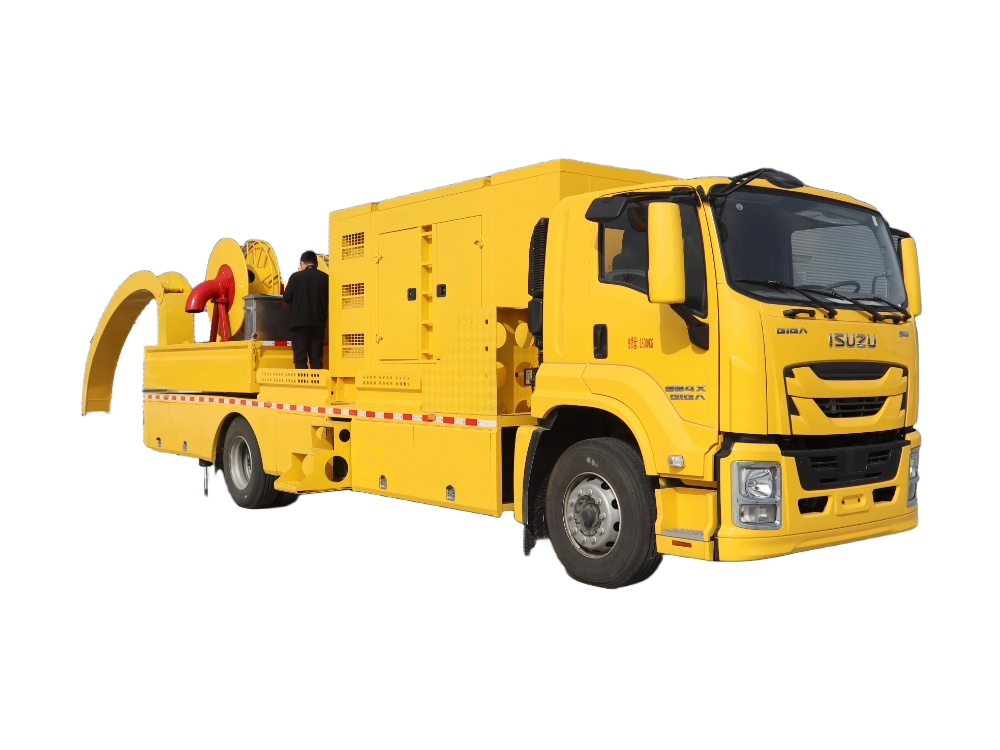 Isuzu large flow remote water supply and drainage rescue vehicle