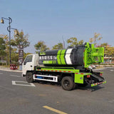 JMC 4x2 sludge transport truck  2 square water tank 4 square waste tank