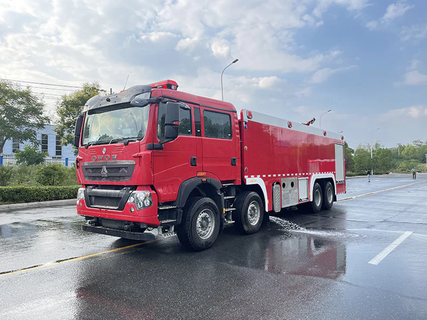 SINOTRUK HOWO 25 TON FOAM FIRE TRUCK TECHNICAL