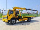DFAC 4*2 Wrecker truck 5T Telescopic Boom Crane