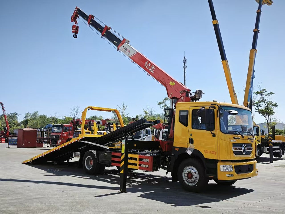 Dongfeng D9 Wrecker Truck with Crane & Flatbed