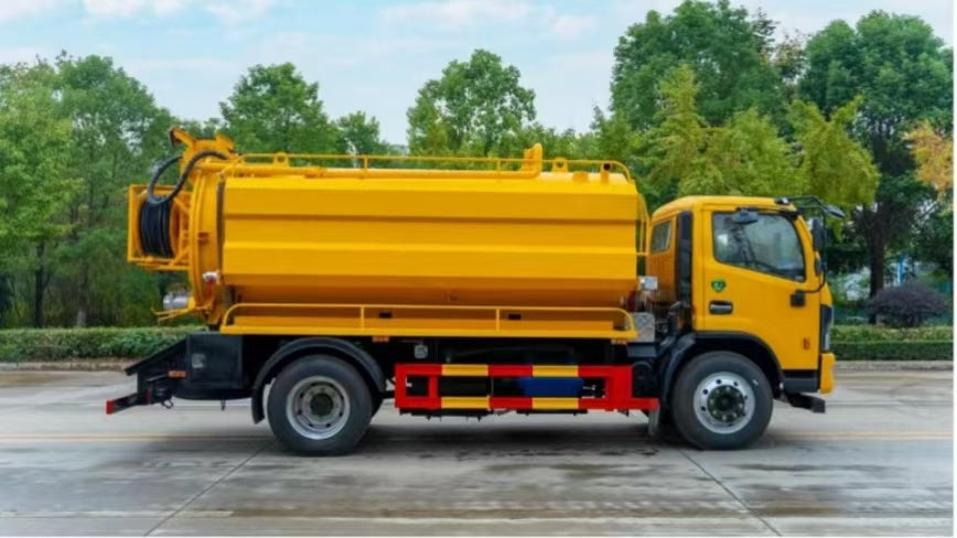 Dongfeng 10 Cubic Meter High-Pressure Washing and Sewage Suction Truck