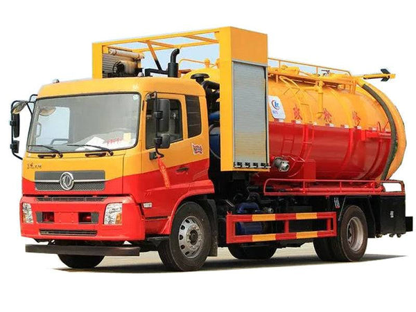 Dongfeng  4x2 Sludge Transport Truck  4 Square Water Tank 8 Square Waste tank For Sale