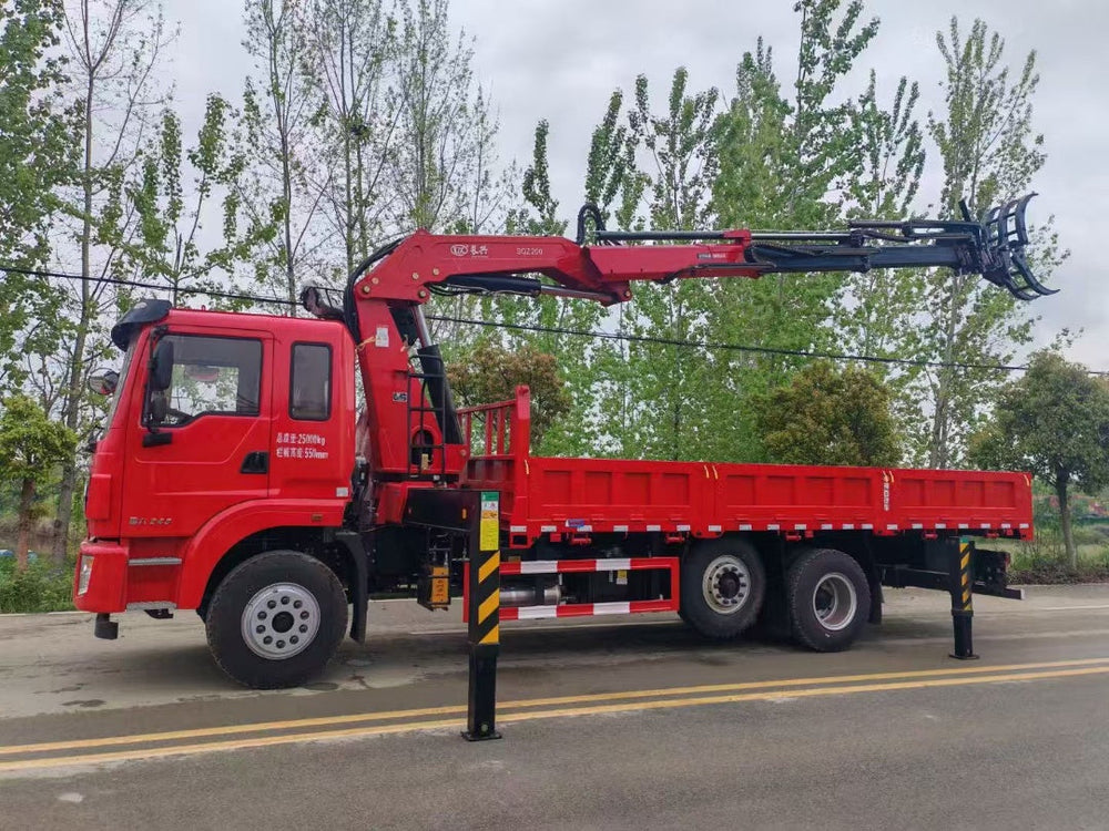 DongFeng Truck-mounted Grapple Crane with Tipper For Sale