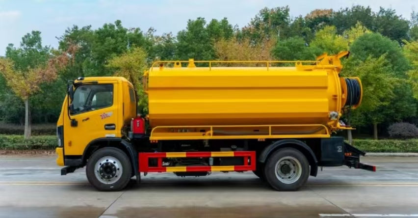 Dongfeng 10 Cubic Meter High-Pressure Washing and Sewage Suction Truck