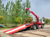 DongFeng 8T Wrecker Truck with 8T CX Crane For Sale