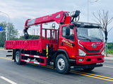 FAW 220HP  8-10T Telescopic Boom Crane  For Sale