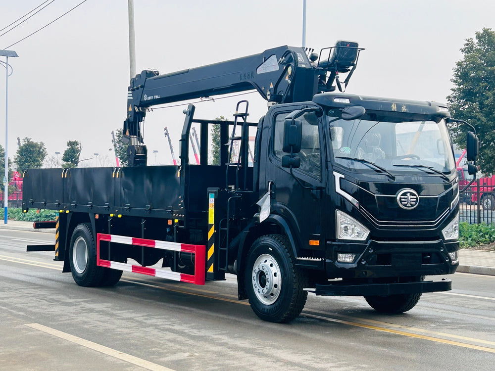 Custom FAW LHD4x2 Crane Truck | 8-10 Ton SANY/Changxing Boom | Mountain Edition 220HP For Sale