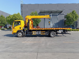 HOWO 5-Ton Flatbed Wrecker Truck with Crane