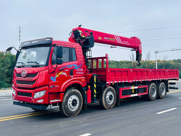 FAW 8×4 360HP Telescopic Boom Crane For Sale
