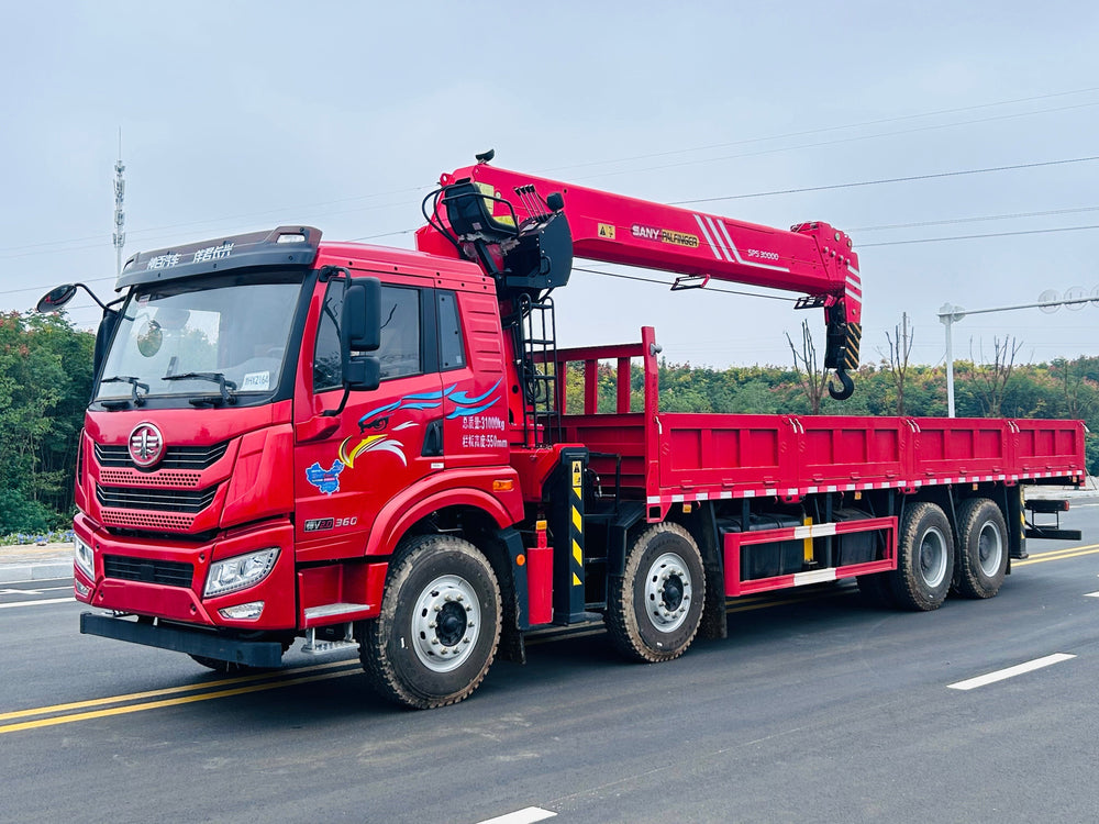 FAW 8×4 360HP Telescopic Boom Crane For Sale