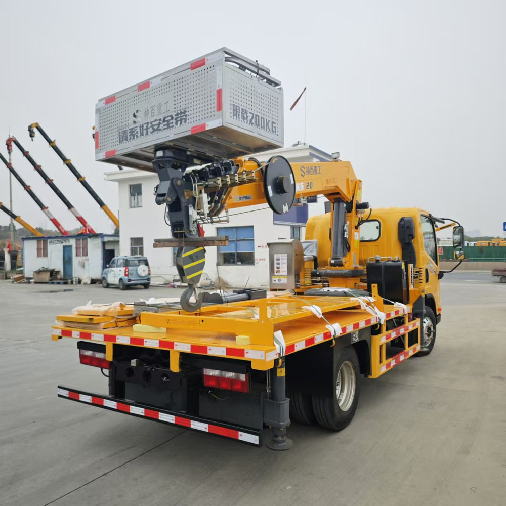 FAW GKS20 3-in-1 Aerial Work Platform With Crane For Sale