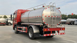 FAW Jiefang large fresh milk tank truck - rear side view