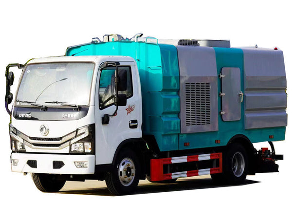Dongfeng 4x2 Road Vacuuming Truck 1 Square Water Tank 4 Square Dustbins For Sale