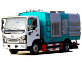 Dongfeng 4x2 Road Vacuuming Truck 1 Square Water Tank 4 Square Dustbins For Sale