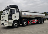 FAW Jiefang 8x4 fresh milk tank truck - front side view