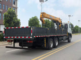 HOWO TX 6x4 Cargo Truck with XCMG 12-Ton 5-Section Straight Boom Crane