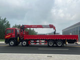 HOWO TX 8x4 380HP Crane Truck with Changxing 14-Ton 5-Section Straight Boom Crane