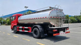 Dongfeng Tianjin fresh milk tank truck - rear three-quarter view