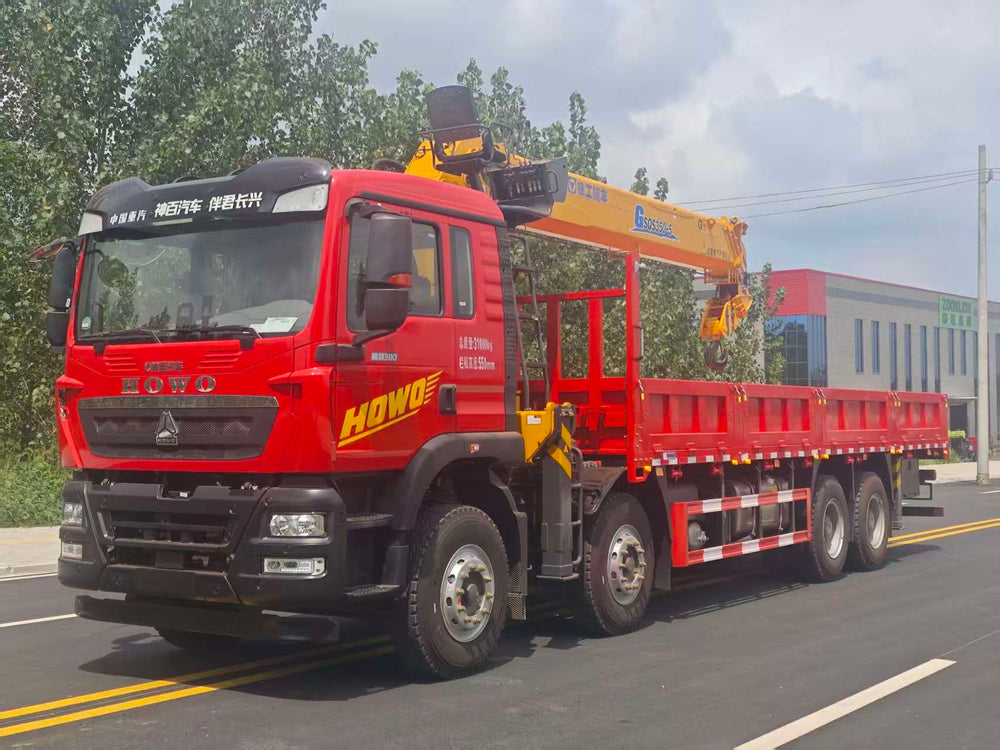HOWO TX 8x4 Crane Truck with XCMG 14-Ton 5-Section Straight Boom Crane