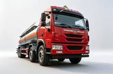 Qingdao Jiefang Long V 220 HP 6×2 Tank Truck for Corrosive Goods