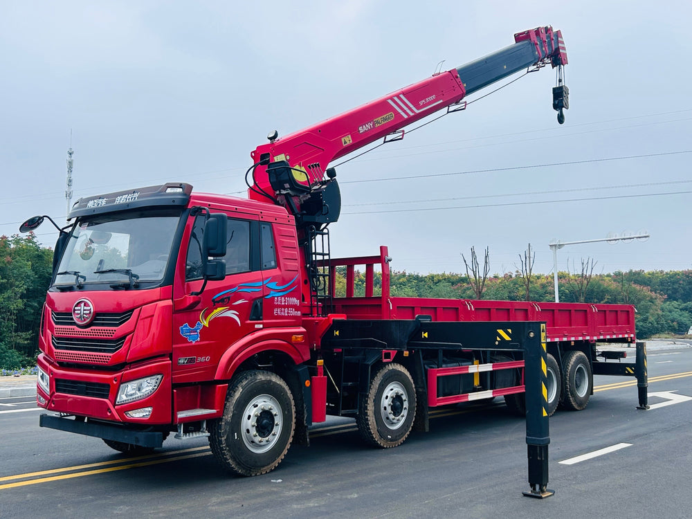 FAW 8×4 360HP Telescopic Boom Crane For Sale